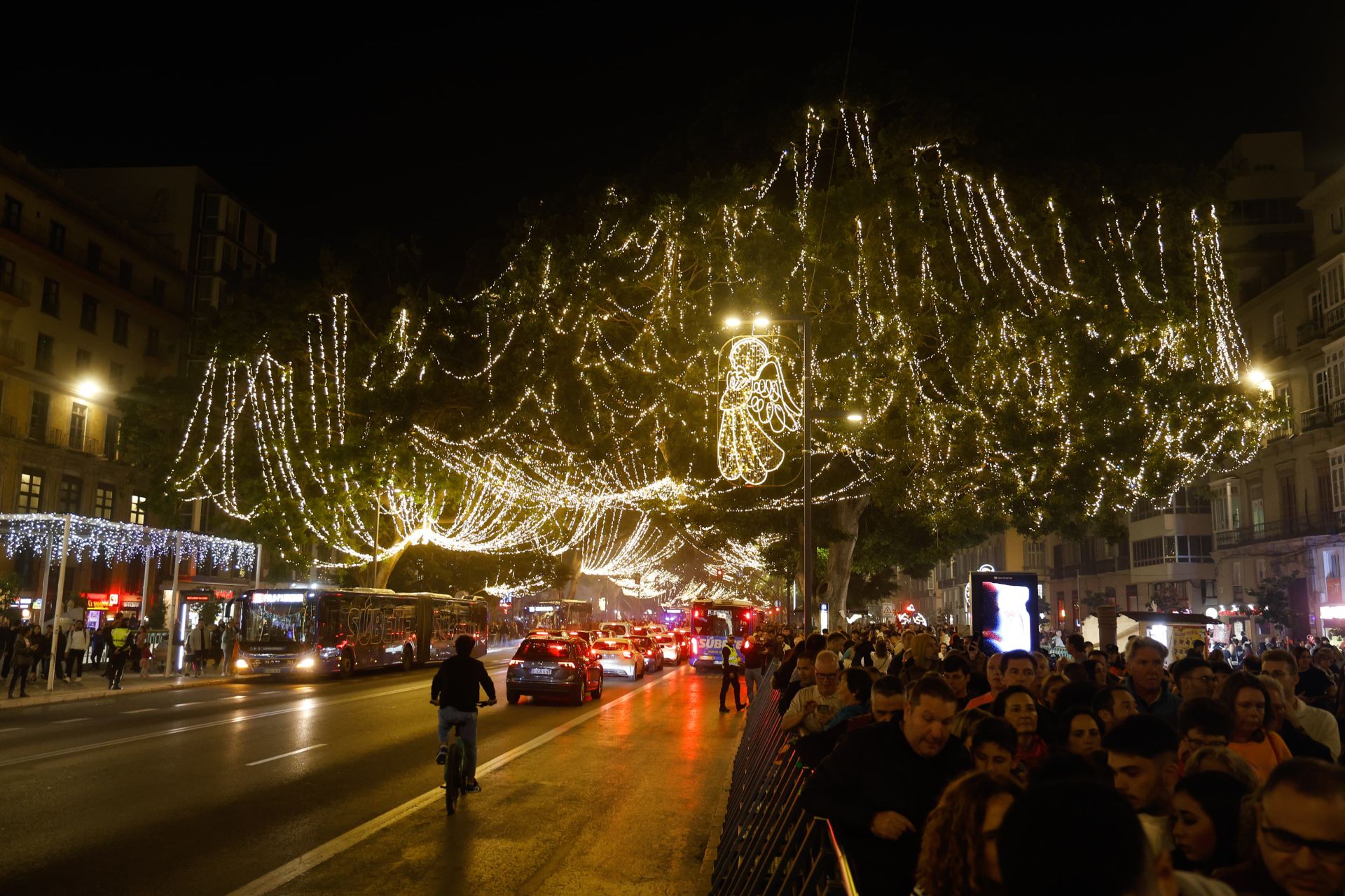 Malaga&#039;s big Christmas switch-on - in pictures